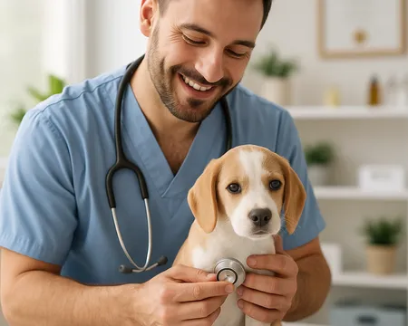 Examen de diagnóstico por imagen ecografía y radiografía para mascotas en Pudahuel
